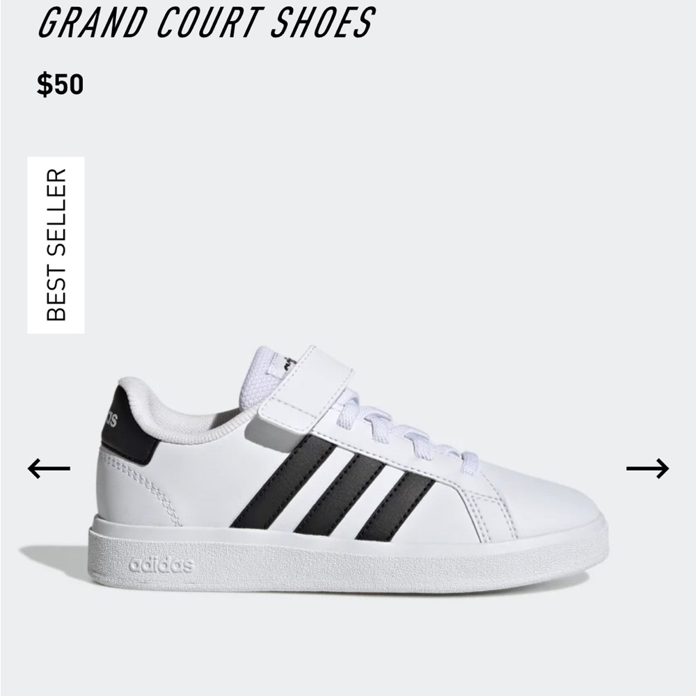 Kids Grand Court Shoes size 2